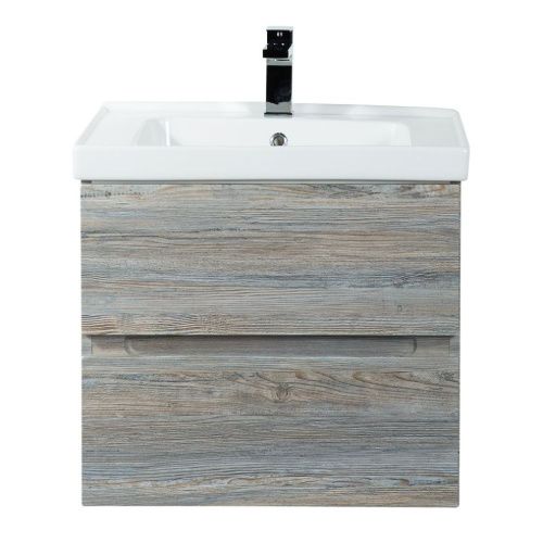 Тумба под раковину Art&Max TECHNO AM-Techno-600-2C-SO-LW635 60х50 подвесная цвет коричневый - фото 2