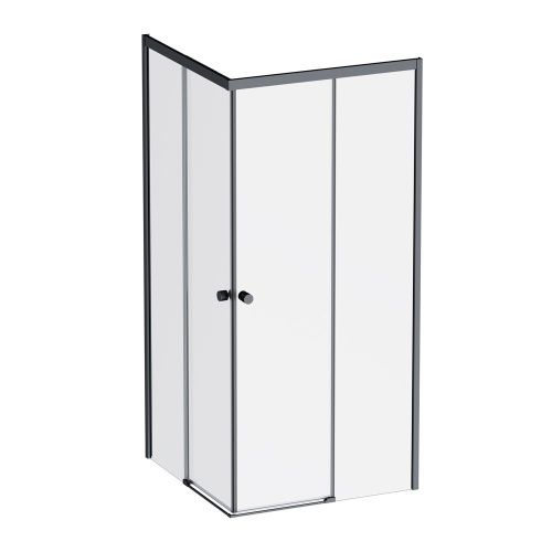 Душевой уголок Am.Pm X-joy W94G-403-9090-BТ1К 90х90 стекло прозрачное профиль черный без поддона - фото 2