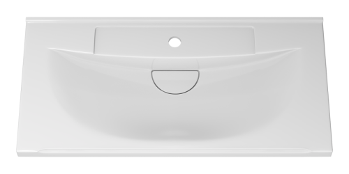 Раковина мебельная из искусственного камня Misty EVVA 80 Р-Евв14080-Д 80х40 накладная цвет белый - фото 2