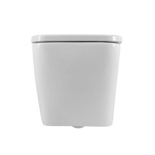 Унитаз подвесной Art&Max Maxima AM010CHR/AM2032SC белый с сиденьем микролифт каскадный смыв - фото 4