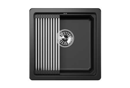 Кухонная мойка Granula Kitchen Space 4501U, ШВАРЦ 45х45 цвет черный поверхность матовая