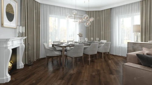 SPC ламинат Alpine Floor Real Wood ECO 2-2 MC Дуб Мокка толщина 0.6 см 43 класс 1220х183 - фото 4