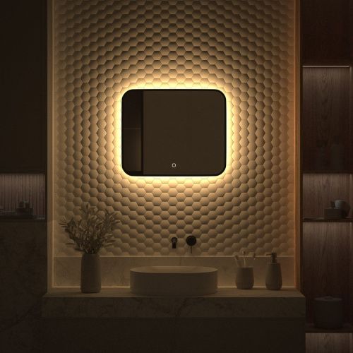 Зеркало с подсветкой Defesto AURA DF 2973SH 60х50 подвесное - фото 5