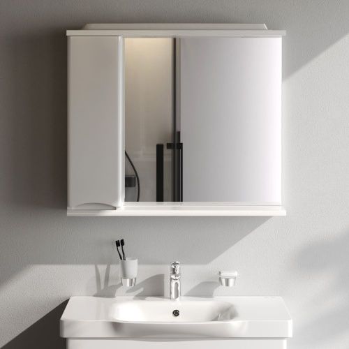 Зеркало-шкаф Am.Pm Like M80MPL0801WG 80х80 подвесной цвет белый - фото 3