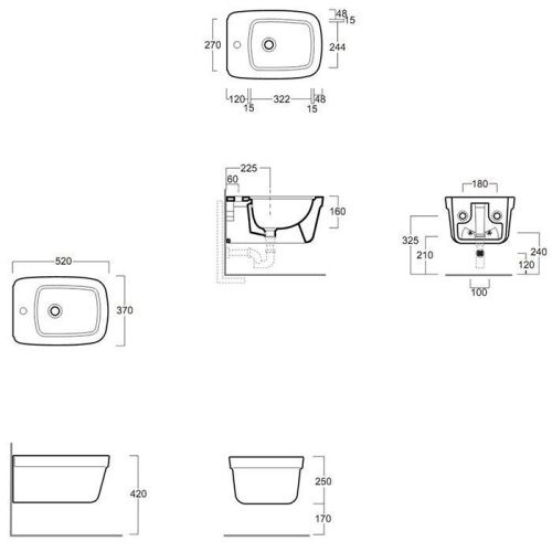 Биде подвесное Simas Evolution EVO19bi*1 цвет белый - фото 2