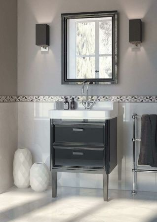 Тумба под раковину Kerama Marazzi POMPEI PO.N.60.2\BLK 60х50 напольная цвет черный