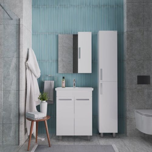 Зеркало-шкаф Grossman Нео 207023 70х70 подвесной цвет белый - фото 3