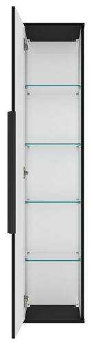 Шкаф-пенал Brevita Savoy SAV-05035-030 40х170 подвесной цвет черный - фото 3