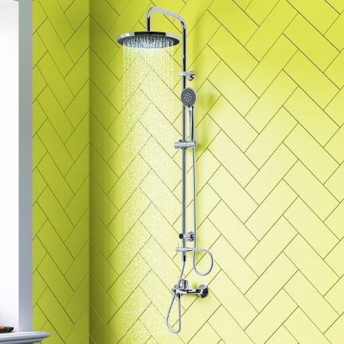 Душевая стойка Dorff Norma D0710000 настенная цвет хром/серый - фото 3