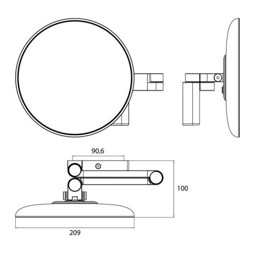 Косметическое зеркало Emco Kosmetikspiegel 1095 060 30 - фото 2