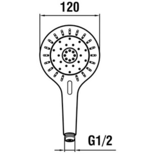 Душевая лейка Laufen Mytwin HF939029100000 цвет хром - фото 2
