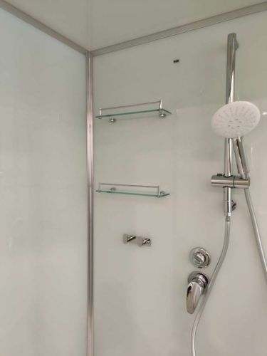 Душевая кабина Frank 175009 90х90 четверть круга с крышей ориентация универсальная - фото 5