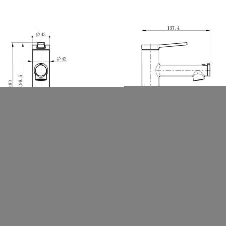 Смеситель Wonzon & Woghand WW-H1017-CR на раковину хром