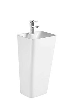 Раковина из сантехнического фарфора Cerutti SPA CT7830 40х40 напольная цвет белый 1 отверстие под смеситель