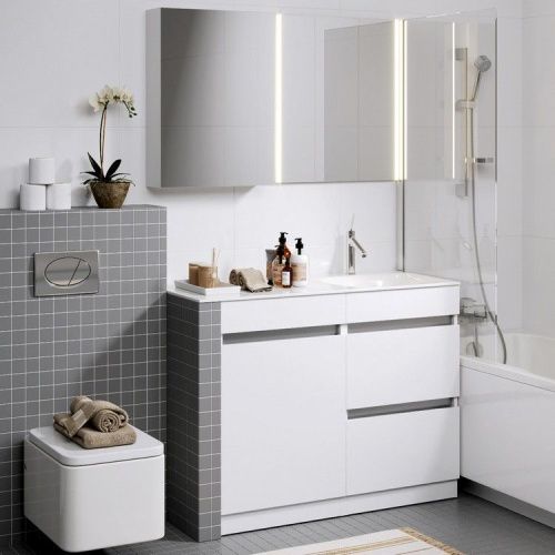 Тумба под раковину Aqwella Y FOR0105KR 50х50 напольная цвет белый - фото 4