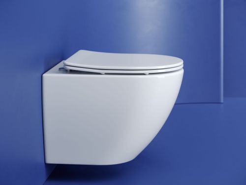 Унитаз подвесной Ceramica Nova METROPOL CN4002T белый с сиденьем микролифт безободковый смыв торнадо - фото 5