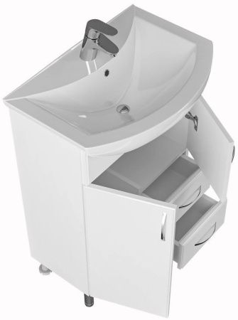 Тумба под раковину СанТа Грация 201020 60х30 напольная цвет белый
