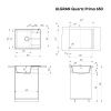 Кухонная мойка Ulgran Quartz Prima 650-05 65х50 цвет серый поверхность матовая