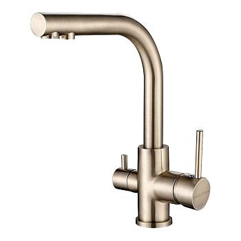 Смеситель для кухни Paulmark ESSEN Es213011-BR на мойку бронза