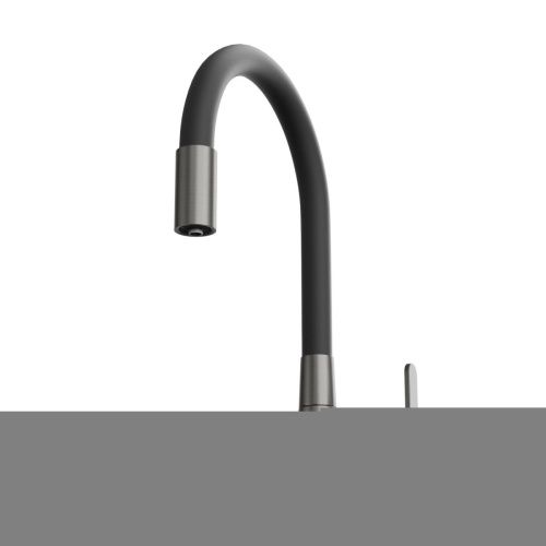 Смеситель для кухни Tokito AISAI TOK-AIS-1019 на мойку вороненая сталь - фото 3