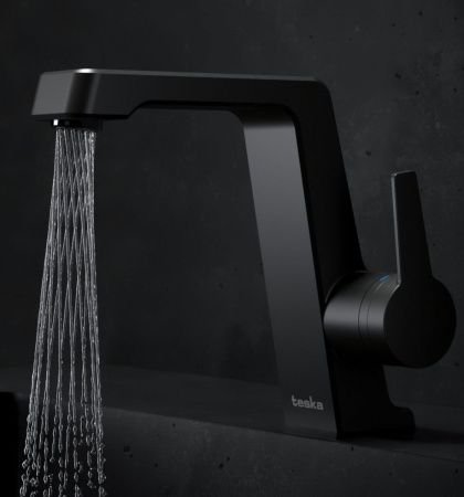 Смеситель Teska THETIS E5208 на раковину черный