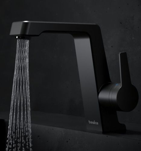 Смеситель Teska THETIS E5208 на раковину черный - фото 2