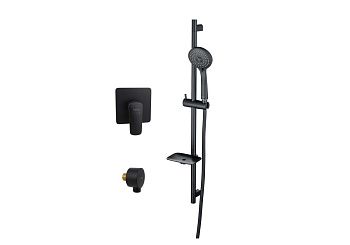 Душевая система Aquatek ВЕГА AQ1076MB встраиваемая в стену цвет черный