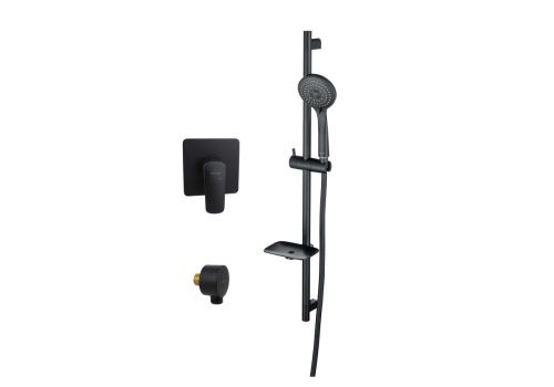 Душевая система Aquatek ВЕГА AQ1076MB встраиваемая в стену цвет черный