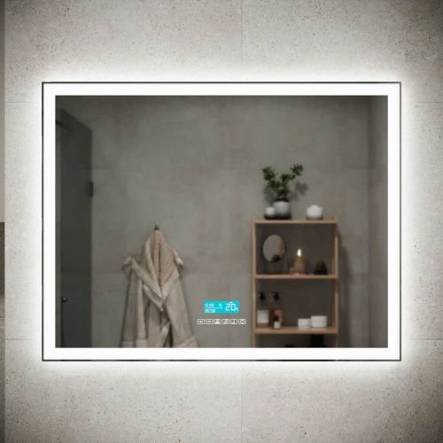 Зеркало с подсветкой и антизапотевателем Sancos City 2.0 CI2.900 90х70 подвесное - фото 4