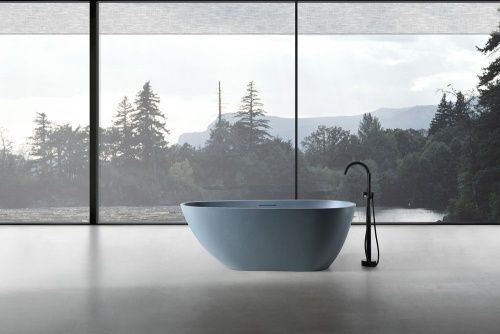 Ванна из искусственного камня Abber Dortmund AM9911G 170х75 отдельностоящая овальная с каркасом - фото 2