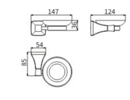 Мыльница CeramaLux Domino 95404 - фото 2