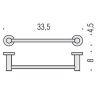 Полотенцедержатель Colombo Plus W4909.CR