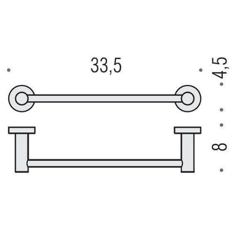 Полотенцедержатель Colombo Plus W4909.CR - фото 2