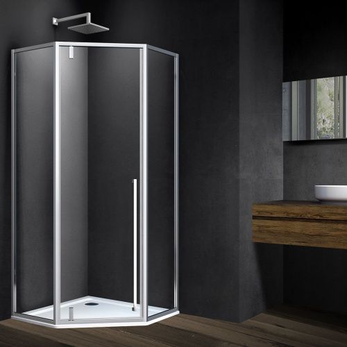 Душевой уголок Vincea Penta VSP-3P100CL 100х100 стекло прозрачное профиль хром без поддона