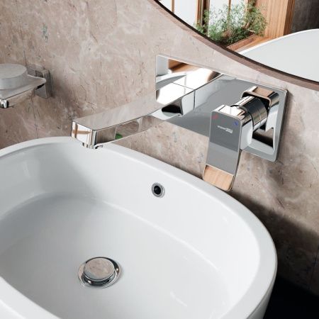 Смеситель для раковины Wasserkraft Aller 1060 10630 встраиваемый в стену хром