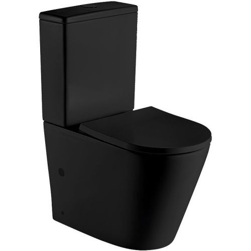 Унитаз напольный с бачком WeltWasser WW SALZBACH 001 MT-BL (10000003765) черный с сиденьем микролифт безободковый душевой смыв