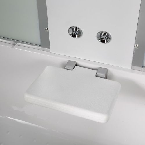 Душевой бокс AvaCan  EM4517LED+GM 170х90 стекло с рисунком профиль хром - фото 3