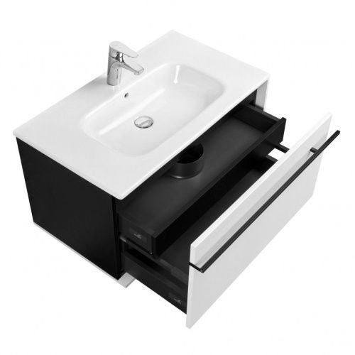 Тумба под раковину Roca Aneto 7857430806 80х50 подвесная цвет белый - фото 3