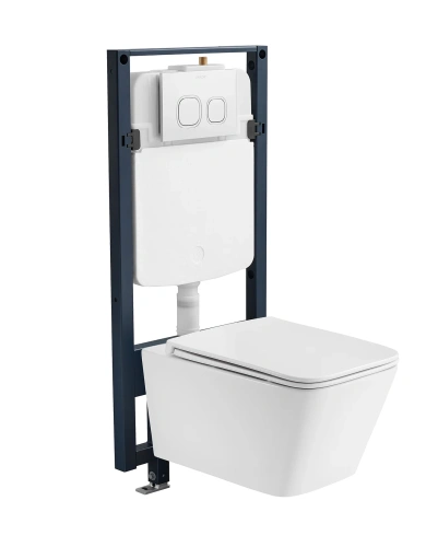 Чаша унитаза подвесная Arrow AHB2182H цвет белый без сиденья безободковая каскадный смыв - фото 3