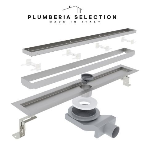 Душевой лоток Plumberia Selection PST IN-TILE PST60MT 60х5 нержавеющая сталь - фото 3