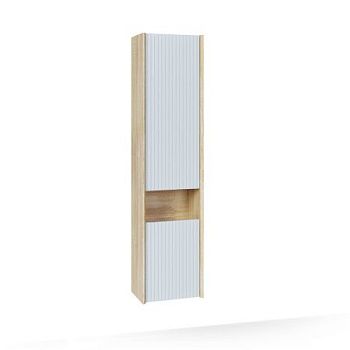 Шкаф-пенал Jorno TOSSONY Toss.04.140/P/SS-W/JR 30х140 подвесной цвет белый