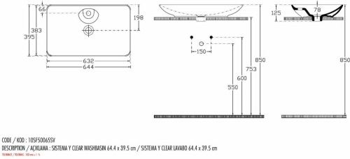 Раковина керамическая Allen Brau Fantasy 4.11017.20 60х40 накладная цвет белый 1 отверстие под смеситель - фото 4