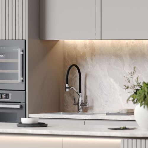 Смеситель для кухни Sancos Orta SC4008CH на мойку черный/хром - фото 2