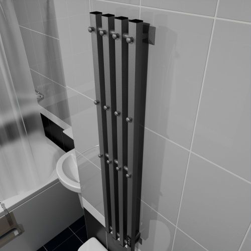 Полотенцесушитель электрический Altasan АргоЛюксПроф АргоЛюксПроф12021Г 20х120 серый - фото 3