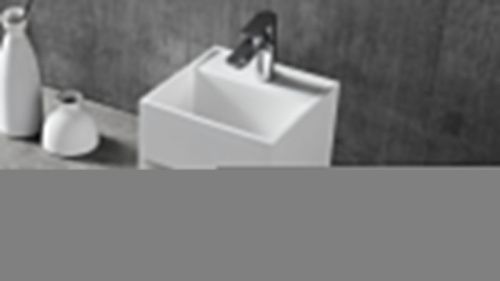 Раковина из искусственного камня Zenon Titan 4000.000.000.000.39678 30х30 подвесная цвет белый - фото 5