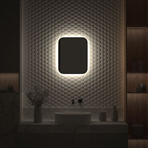 Зеркало с подсветкой Defesto AURA DF 2961R 40х50 подвесное - фото 5