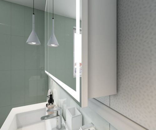 Зеркало-шкаф Continent Allure МВК044 100х80 подвесной цвет белый - фото 5