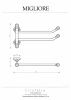 Полотенцедержатель Migliore Cristalia 16810
