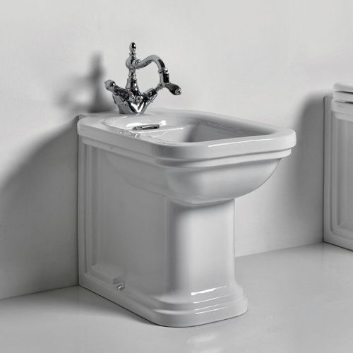 Биде напольное Kerasan Waldorf 4121K1bi/cr*1 цвет белый