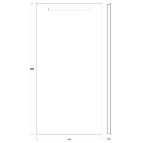 Зеркало с подсветкой Evoform Ledline BY 2112 60х120 подвесное - фото 2